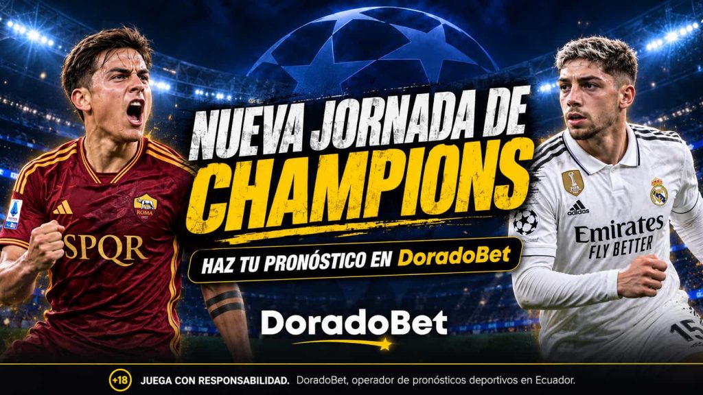 Partidazo en el Olímpico de Roma entre Roma vs Real Madrid. Haz tu pronóstico en Doradobet.