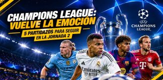 Champions League 2026/27: partidos clave de la jornada 2 Champions League 2026/27: vuelve la emoción 5 partidazos para seguir en la jornada 2