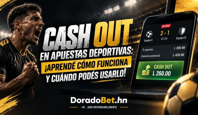 Cash out en apuestas deportivas: cómo funciona el cobro anticipado y cuándo puede aparecer en DoradoBet Honduras.