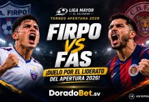 Firpo vs FAS por el Apertura 2026 de El Salvador: previa, pronóstico y apuestas con DoradoBet El Salvador