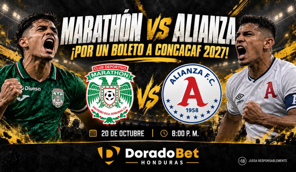 Marathón vs Alianza 2026 por la Copa Centroamericana con DoradoBet Honduras