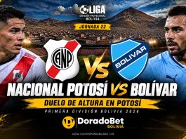 Nacional Potosí vs Bolívar 2026 por la Primera División en DoradoBet Bolivia
