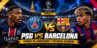PSG vs Barcelona 2026 por la Champions League con DoradoBet Bolivia