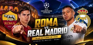 Roma vs Real Madrid 2026 por la Champions League en DoradoBet.sv